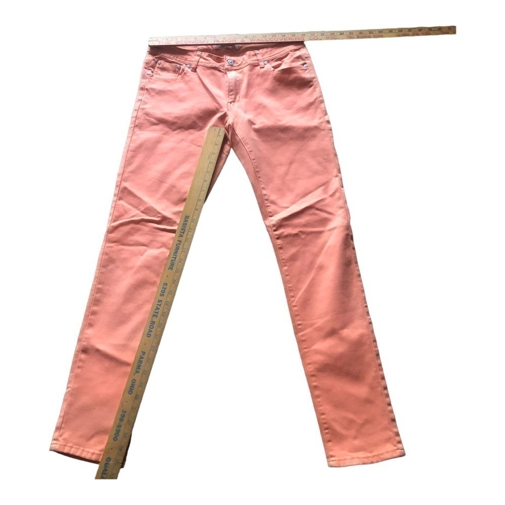 Women’s Puzzle Peach Color Jeans Size 9/10 Skinny in Excellent Used Co…